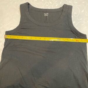 Madewell Black Whisper Cotton Tank Top Large